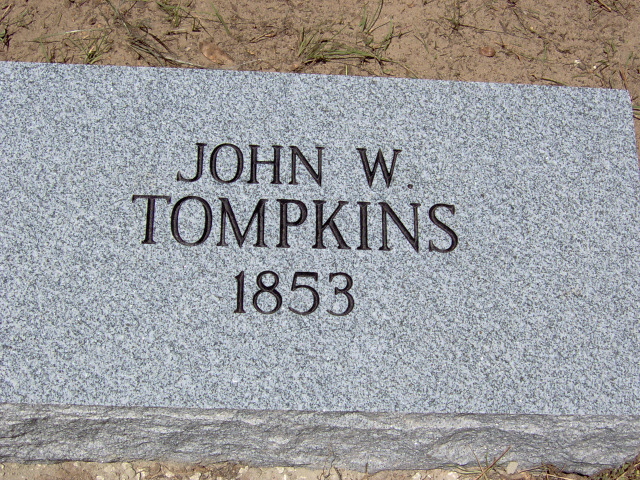 Headstone for Tompkins, John W.